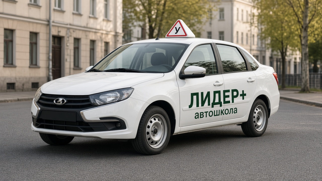 Учебная Lada Granta автошколы Лидер+