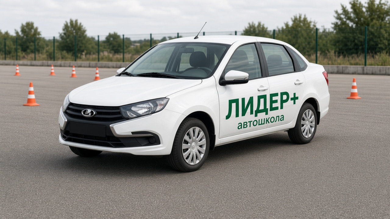 Lada Granta Лидер+ на учебной площадке